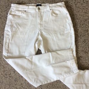 White jeans Sz 14